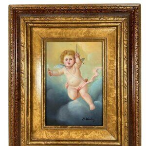 B. Kirby Cherub Oil Painting